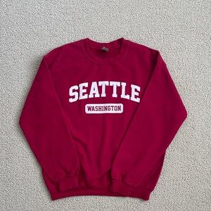 Seattle sweatshirt in red Size Medium